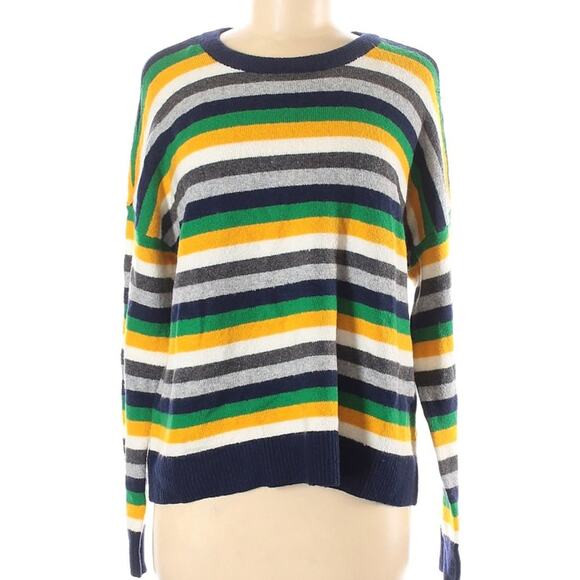 Court & Rowe Long sleeve Pullover Sweater Size Medium Multicolor Striped NEW - Picture 2 of 3
